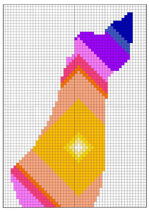 Crochet Tapestry Pattern PDF | Israel Map Wall Hanging